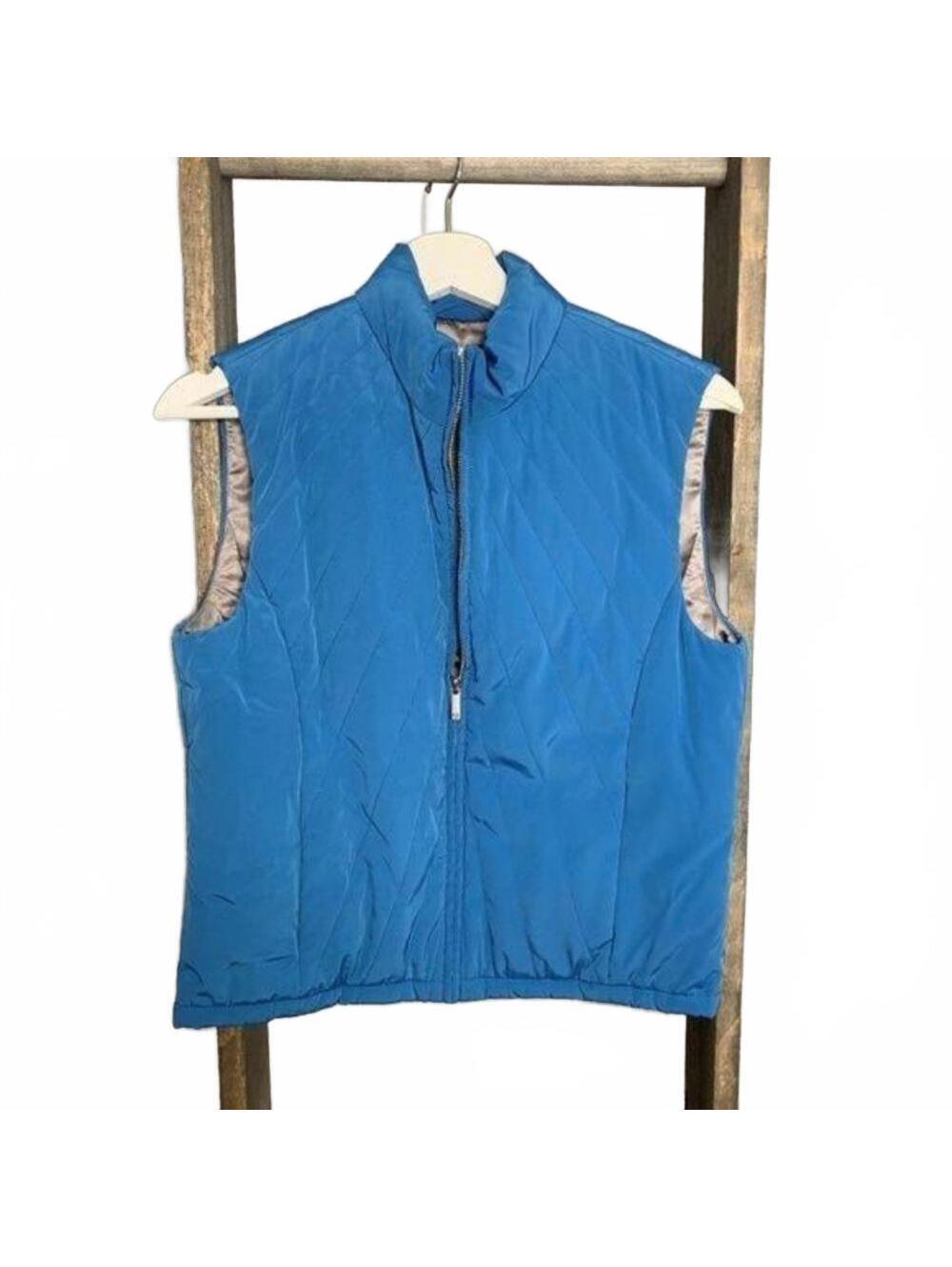 Armani exchange blue sleeveless puffer vest size M